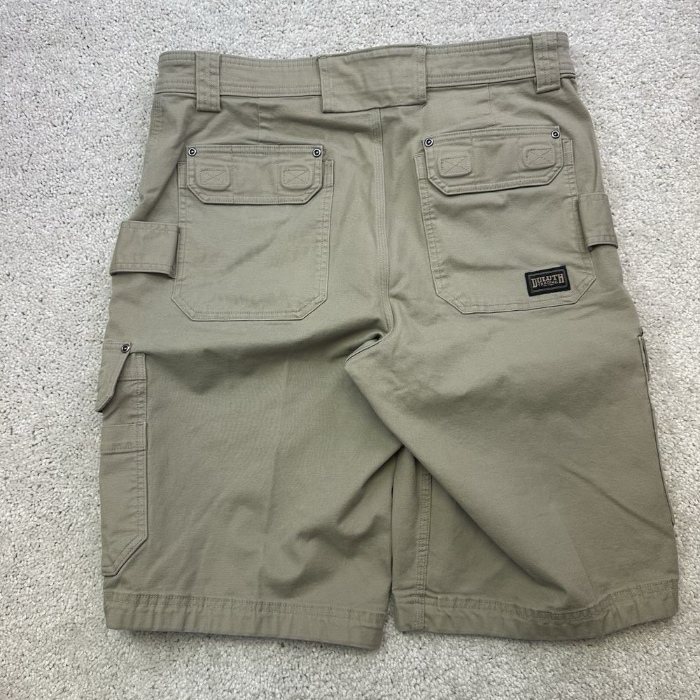Duluth Flex Fire Hose Cargo Shorts Mens 36 Tan Relaxed Fit Utility